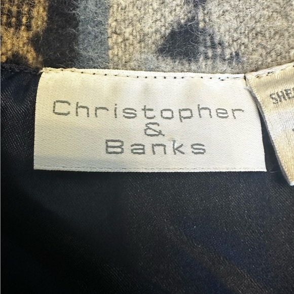 Christopher & Banks Wool Blend Patterned Women's Blazer‎ Jacket size Large - Picture 13 of 15